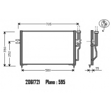 2061721 ORDONEZ Конденсатор, кондиционер