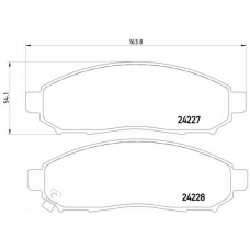 MDB2715 DON Комплект тормозных колодок, дисковый тормоз