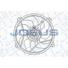 EV210330 JDEUS Вентилятор, охлаждение двигателя