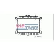 1607701 KUHLER SCHNEIDER Радиатор, охлаждение двигател