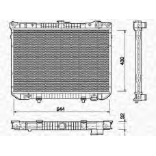 350213751000 MAGNETI MARELLI Радиатор, охлаждение двигателя