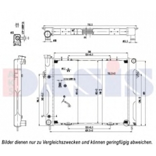 520015N AKS DASIS Радиатор, охлаждение двигателя