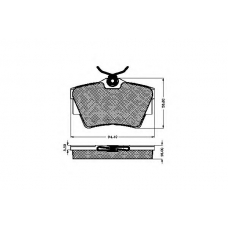 32243 SPIDAN Комплект тормозных колодок, дисковый тормоз