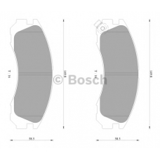 0 986 AB2 065 BOSCH Комплект тормозных колодок, дисковый тормоз