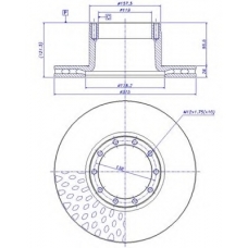 150.040 CAR Тормозной диск