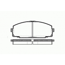 0421 00 KAWE Комплект тормозных колодок, дисковый тормоз