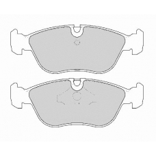FD6837A NECTO Комплект тормозных колодок, дисковый тормоз