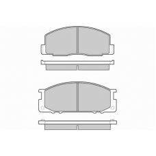 12-0435 E.T.F. Комплект тормозных колодок, дисковый тормоз