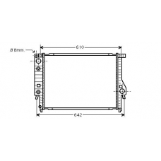 BW2097 AVA Радиатор, охлаждение двигателя