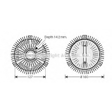 MSC407 Prasco Сцепление, вентилятор радиатора