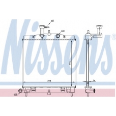 66760 NISSENS Радиатор, охлаждение двигателя