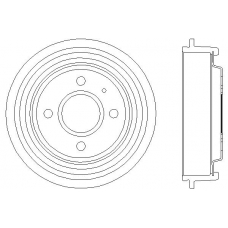MBD001 MINTEX Тормозной барабан