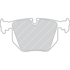 FSL857 FERODO Комплект тормозных колодок, дисковый тормоз