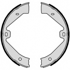 S 65 505 BREMBO Комплект тормозных колодок, стояночная тормозная с