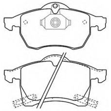 AKD-1275 ASVA Комплект тормозных колодок, дисковый тормоз