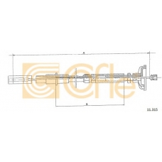 11.315 COFLE Трос, управление сцеплением