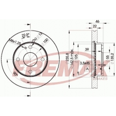 BD-3265 FREMAX Тормозной диск