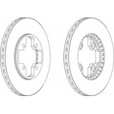 DDF590-1 FERODO Тормозной диск