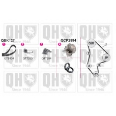 QBPK1270 QUINTON HAZELL Водяной насос + комплект зубчатого ремня