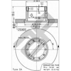 44013 AP Тормозной диск
