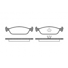 P5113.00 WOKING Комплект тормозных колодок, дисковый тормоз