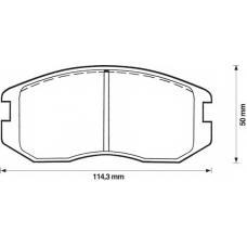 572375S STOP Комплект тормозных колодок, дисковый тормоз