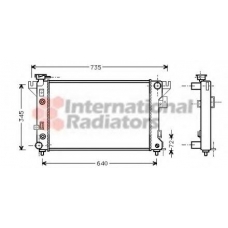 07002032 VAN WEZEL Радиатор, охлаждение двигателя