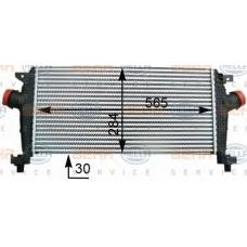 8ML 376 777-261 HELLA Интеркулер