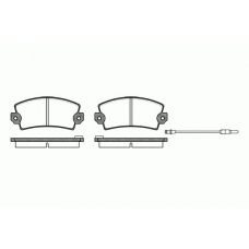 2021.96 ROADHOUSE Комплект тормозных колодок, дисковый тормоз