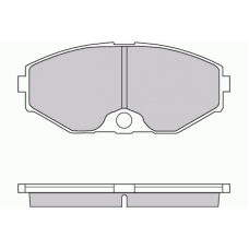 12-0722 E.T.F. Комплект тормозных колодок, дисковый тормоз