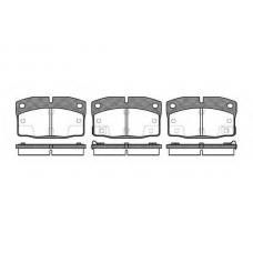 P3983.02 WOKING Комплект тормозных колодок, дисковый тормоз