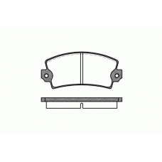 0021.00 REMSA Комплект тормозных колодок, дисковый тормоз