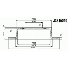 J3315010 NIPPARTS Тормозной диск