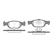 P4883.10 WOKING Комплект тормозных колодок, дисковый тормоз