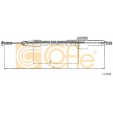 11.2324 COFLE Трос, управление сцеплением