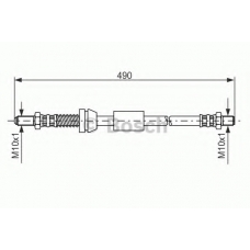 1 987 481 069 BOSCH Тормозной шланг