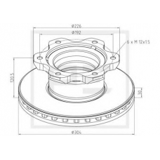 016.660-00A PE Automotive Тормозной диск