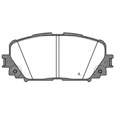 BPA1258.00 OPEN PARTS Комплект тормозных колодок, дисковый тормоз