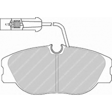 FDB650 FERODO Комплект тормозных колодок, дисковый тормоз
