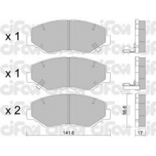 822-606-0 CIFAM Комплект тормозных колодок, дисковый тормоз