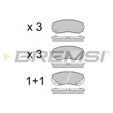 BP3551 BREMSI Комплект тормозных колодок, дисковый тормоз