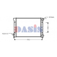 040210N AKS DASIS Радиатор, охлаждение двигателя