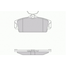 12-0862 E.T.F. Комплект тормозных колодок, дисковый тормоз