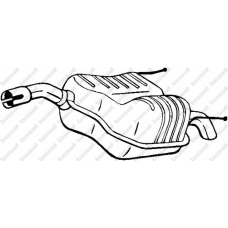 185-461 BOSAL Глушитель выхлопных газов конечный