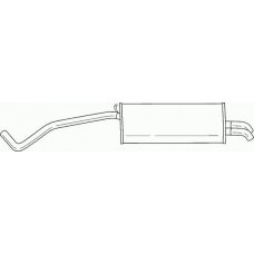 42603 SIGAM Глушитель выхлопных газов конечный