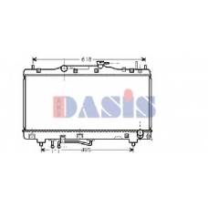 210112N AKS DASIS Радиатор, охлаждение двигателя