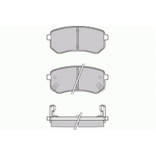 12-1212 E.T.F. Комплект тормозных колодок, дисковый тормоз