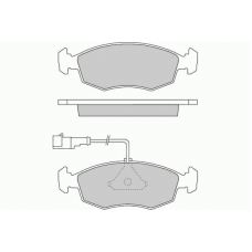 12-0669 E.T.F. Комплект тормозных колодок, дисковый тормоз