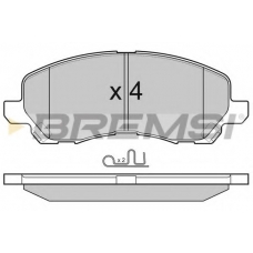 BP3080 BREMSI Комплект тормозных колодок, дисковый тормоз