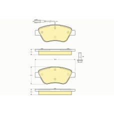 6114824 GIRLING Комплект тормозных колодок, дисковый тормоз